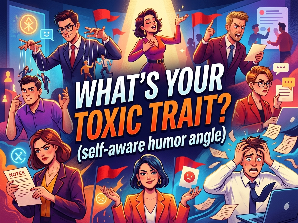 What's your toxic trait? (self-aware humor angle)