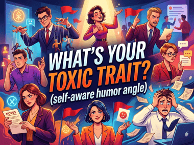 What's your toxic trait? (self-aware humor angle)