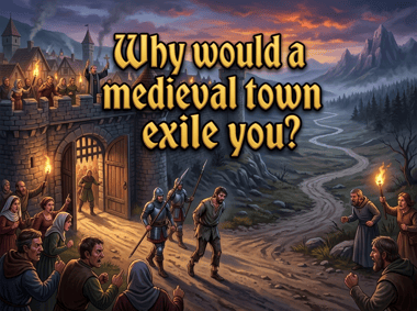 Why would a medieval town exile you?